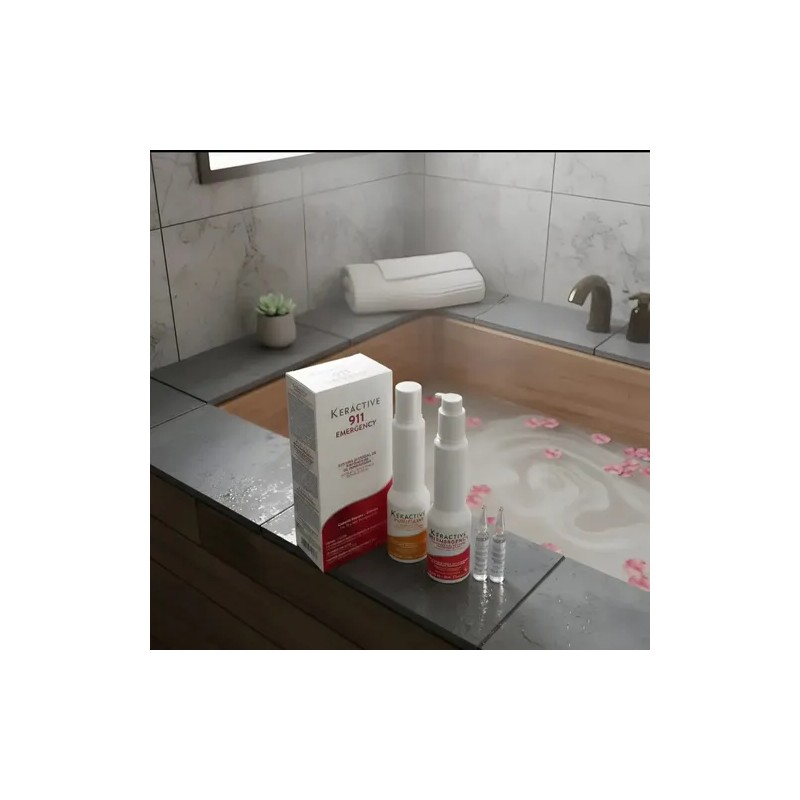 Nutrapel Keráctive 911 Sistema Integral de Reparación Shampoo300 ml+ Tratamiento