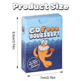 Dreaku Go Fish Card Game, 48 Cards Go F* Yourself You've Always Wanted, Humiliations Hilarious Adult Kids Cards for Family Parties, Game Nights, Gag Gifts (2 Set)