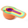 CENPEK 6Pcs Rainbow Measuring Spoon Set,Stackable Combination Measuring Cup Tools,