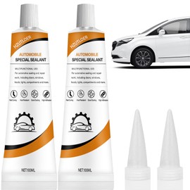 Hzutloer 6.76 OZ Black Windshield Sealant,2PCS 100ML Auto Glass Sealant Adhesive,High Bond Strength Fast Curing Car Windows Sealant Adhesive,Car Door,Auto Body,Car Roof Sealant Automotive Sealer