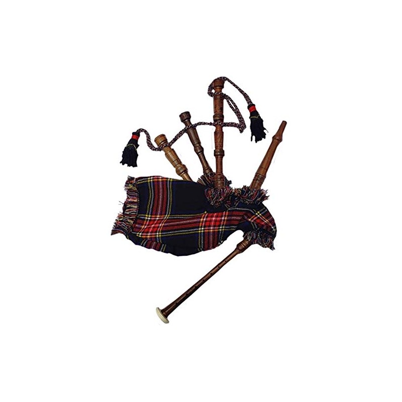 New Baby Mini Bagpipe Toy Playable Beginner Rose wood Black