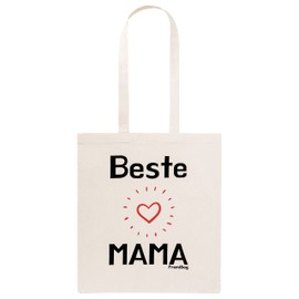 FremiBag Beste Mama Bag Shopping Bag Gift for Mum Gift Idea Mum Gift Mum, natural