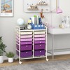RELAX4LIFE Craft Organizers and Storage Cart - Rolling Cart with