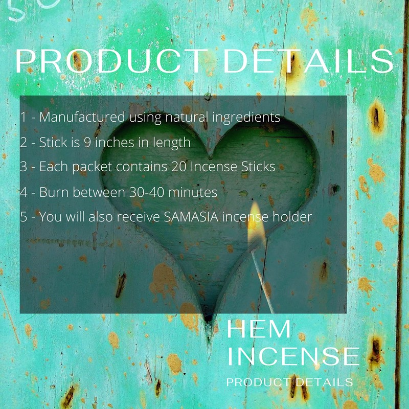 HEM Incense sticks | Pack of 6 | with SAMASIA