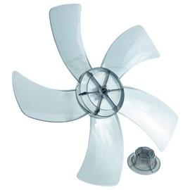 Zerodeko Universal Plastic 5 Leaves Fan Set, Replacement Fan with Nut Covers, Standing Electric Fan Leaves