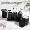 Bathroom Accessories Set, 6-Piece Bathroom Accessory Set, Toothbrush Holders Set,