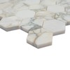MSI Coronado Honed Hexagon Marble Mosaic Tile for Bathroom, Kitchen