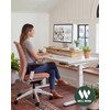WELL WENG 42" Dual Monitor Stand Riser with Large Drawer