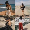 MULIMU 4-Pack Women Wide Brim Sun Visor UV Protection UPF50+