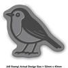 Azeeda 'Robin Bird' Unmounted Rubber Stamp - for Crafting, Scrapbooking
