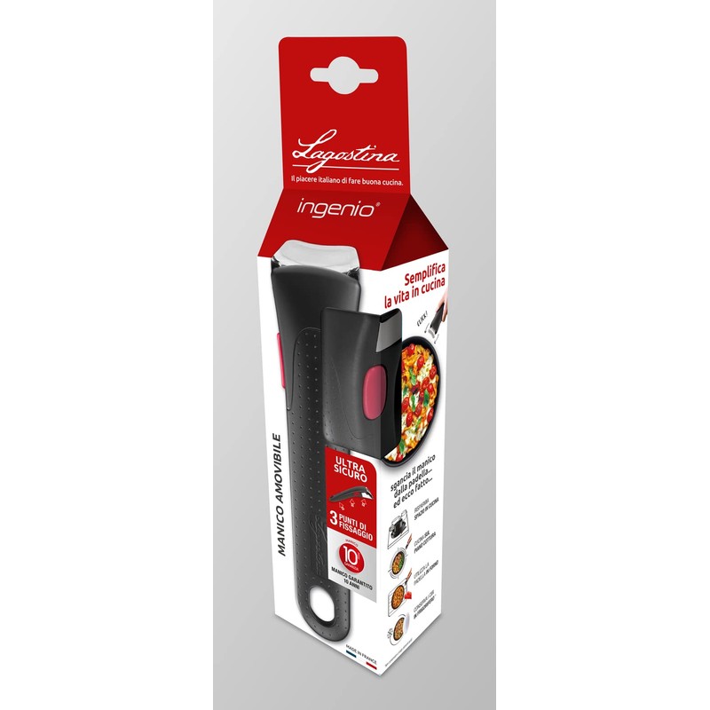 Lagostina Ingenio Induction Removable Handle Resistant up to 10 kg,