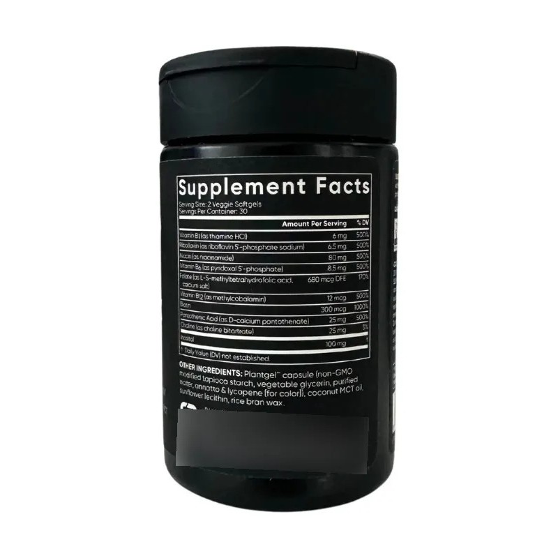 B-complex Vitaminas Complejo B Suplemento Vegano 60 Capsulas