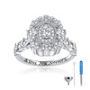 Sterling Silver Cremation Urn Ring for Ashes 925 Ash Cubic