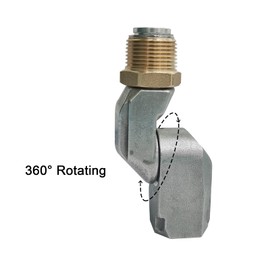 3/4 Inch NPT Fuel Hose Swivel 360 Rotating Connector for Fuel Transfer Pump Fuel Nozzle Multi Plane Fuel Plane Swivel 19mm Male 19mm Female