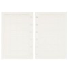 Zelten Loose Leaf Perforated Paper Refills Paper for 6-Hole Binder