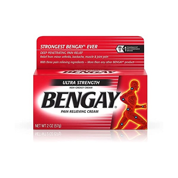 Ultra Strength Bengay Pain Relief Cream, (Pack of 6)