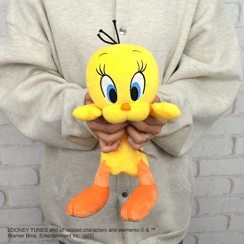 NICI Looney Tunes Tweety Figure Pen Pouch Plush Stationery Pencil