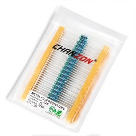 Chanzon 100pcs 1/2W (0.5W) 47K Ω ohm Metal Film Fixed Resistor 0.01 ±1% Tolerance 47KR MF Through Hole Resistors Current Limiting Rohs Certificated