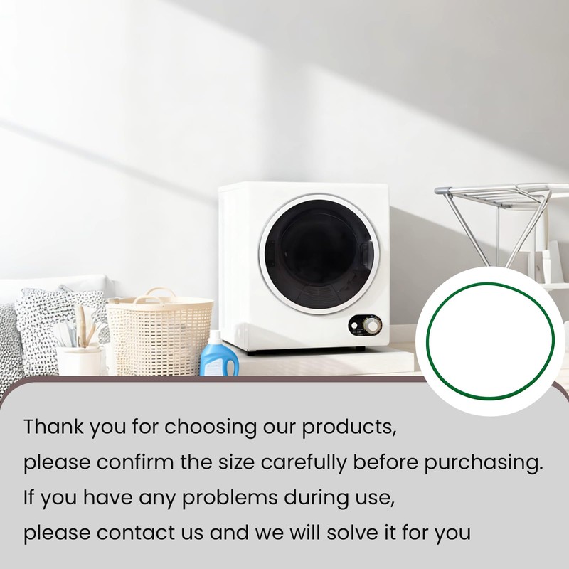 Compact Dryer Fan Belt Compatible with Magic Chef MCSDRY15W 1.5