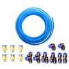 HUAZIZ 5m PU Pneumatic Hose, Blue, 12mm OD x 8mm