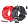 JXMXRPV Solar Cable Extension 50Ft 10AWG, Solar Wire with Tool-Free