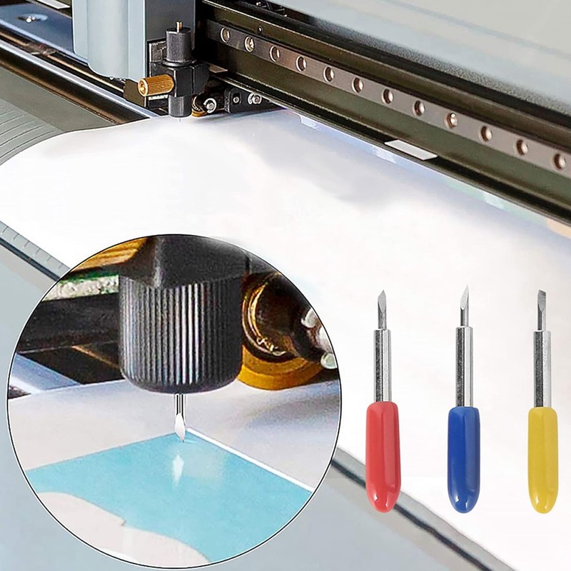 KEWAYO 80pcs Tungsten Steel Vinyl Cutter Blades, 30°/45°/60° Lettering Cutting