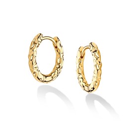 VACRONA Cubic Zirconia Huggie Earrings 14k Gold Plated Tiny Earrings Small Huggie Hoop Earrings Simple Lightweight Hoops Gift for Women