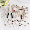 50 Pcs Pearl Brooch Safety Pins for Clothes Dress Jeans