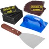 (Set of 32) Heavy Duty Grill Scraper and Pad Holder