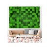 ZZBYSM 7X5FT Cube Pattern Photo Backdrop Green Square Party Photography