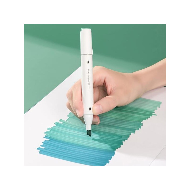 Artbox/Deli Nusain Rounded Sketch Brush Twin Marker Pen 60-Color Set