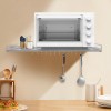 LianDu-US Wall Mount Microwave Oven Shelf Kitchen Item Storage Bracket
