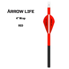 Arrow Life 4" Arrow Wraps 12 Pack Red 1.125" Width