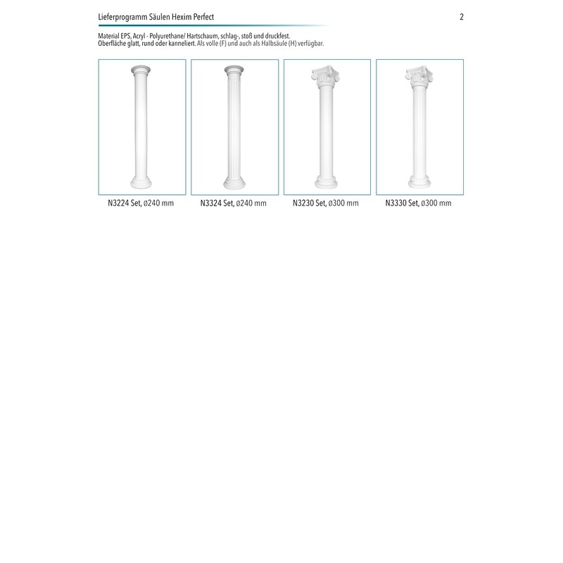 Half Column | Round | Fluted | Pre-primed Surface |