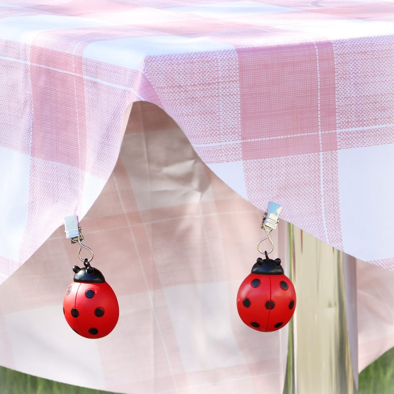 COM-FOUR® 8x tablecloth weights - weatherproof tablecloth weights with clip