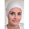 Under Scarf Tube Cap (Hijab Accessory) (White)