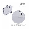 sourcing map DIN Rail Mount Fuse Holder Terminal Blocks Screw