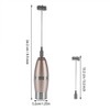 Stainless Steel Electric Milk Frother High Speed Handheld Foam Maker
