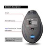 ZELOTES Kabellose Maus, kabellos, 2,4 GHz, ergonomisch, mit 6 Tasten,