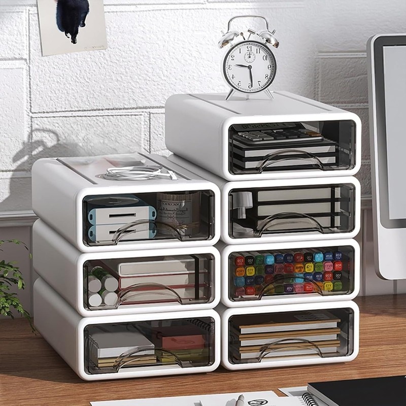Expansemaster Desk Storage Box with 4 Drawers | Organize Desk