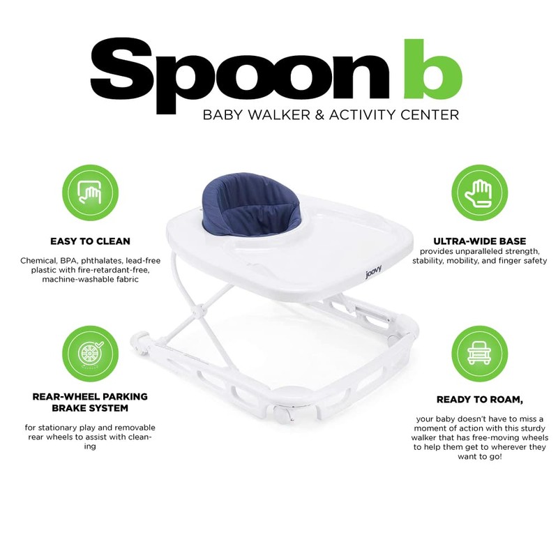 Joovy Spoon B Baby Walker & Activity Center Featuring Super-Sized