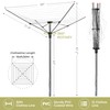 STORAGEIDEAS Umbrella Clothesline Outdoor Heavy Duty, Retractable Rotary Drying Rack