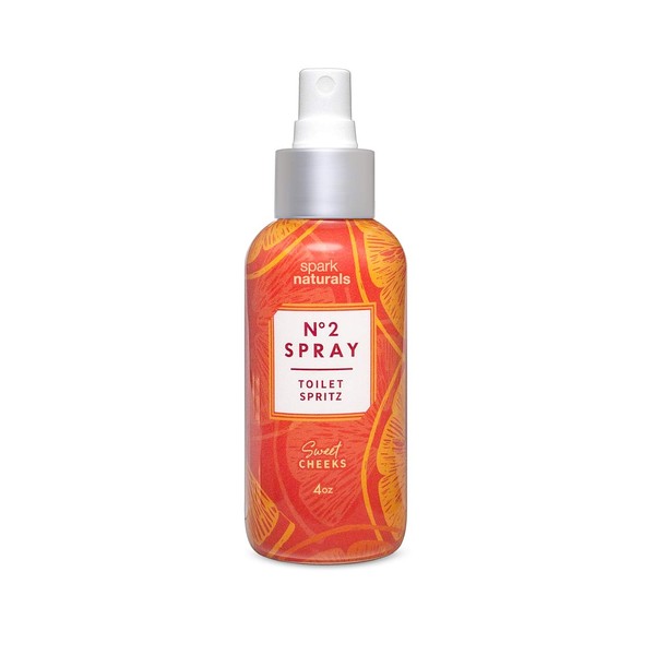 Toilet Spray - Sweet Cheeks Citrus Spray 4oz - Natural Air Fresheners - Spark Naturals - Essential Oil Poop Spray