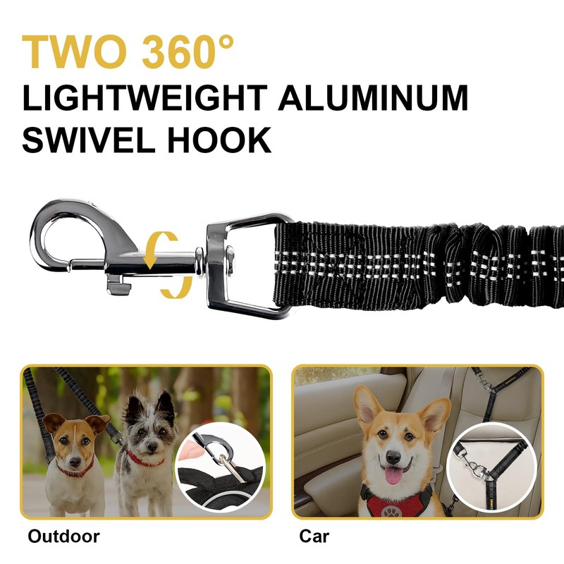 MingXpet 2 Dog Leash, Dog Leash for 2 Dogs, 360°