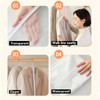 2PCS 60x140cm Garment Bags, Dust Proof Dress Clothes Storage Covers