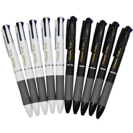 Maydahui 30 PCS Retractable 3-in-1 Pens Thank You Pen Multicolor Ballpoint Pens 3 Colors Pen for Office School Students Party Thanksgiving Day