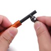 DOSMAMZ 2PCS Compact Fire Starter with Scraper Striker, Replaceable Threaded