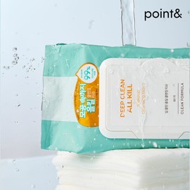 Age 20's (현대Hmall)포인트앤 point 비건 저자극 딥클린 올킬 클렌징 티슈 80매 X 2개 (Hyundai Hmall) Point & Point Vegan Low-Irritation Deep Clean All-Kill Cleansing Wipes 80 Sheets X 2 Packs