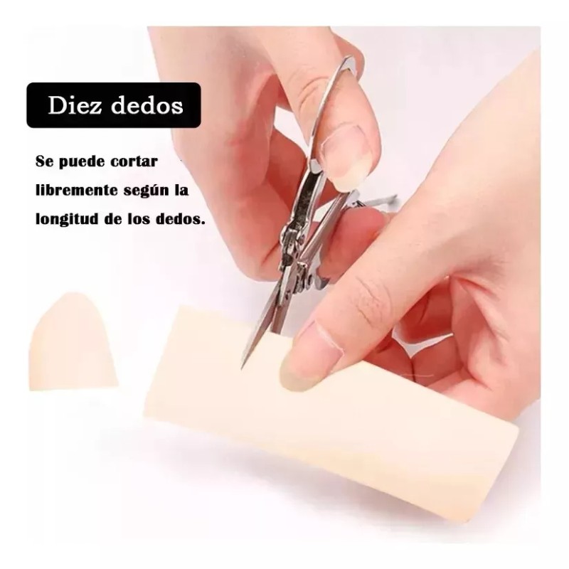 Veraly Lote De 10 Protectores Para Dedos De Silicona Resistente