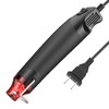 Mini Handheld Heat Gun Black Fast Heating Stainless Steel Outlet